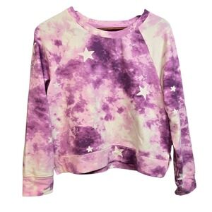 Wildfox Tie Dye Stars Sweatshirt Crew Neck Pullover Top Ladies Size M